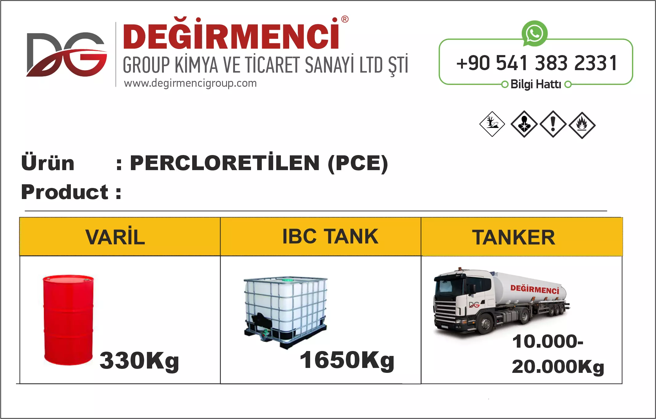 PERCLORETİLEN (PCE)